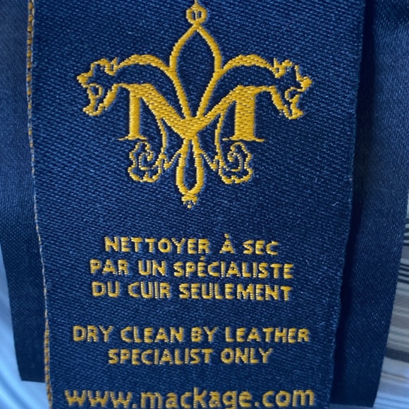 Mackage Vinage 2000's LeatherJacket Dusty Grey/Green - Picture 6 of 6